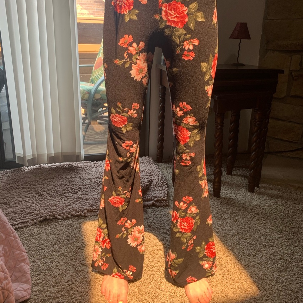 •Floral Bell-Bottoms•